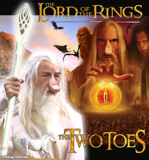 Funny Gandalf & Saruman - The Two Toes