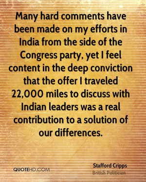 side of the Congress party, yet I feel content in the deep conviction ...