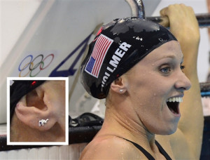 To help her glide through the water on the way to winningfour gold ...