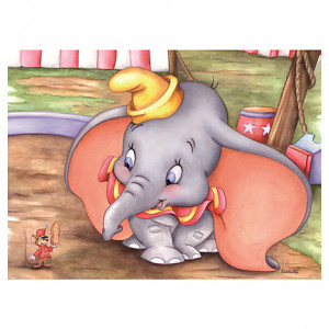 Dumbo at the Circus'' Giclée by Michelle St.Laurent