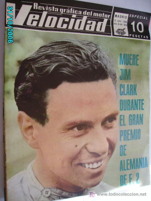 MUERE JIM CLARK DURANTE EL GRAN PREMIO DE ALEMANIA DE F 2 Coches y