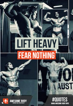 Lift heavy fear nothing | Motivation Quote