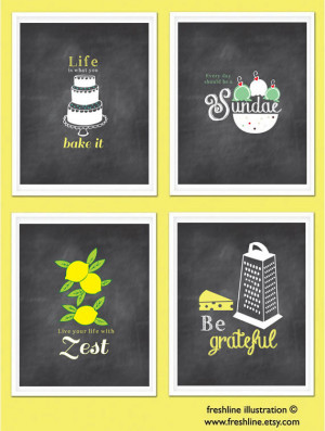 Kitchen Wall Art, Inspirational Quotes, Funny Kitchen Signs ...