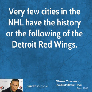 Very few cities in the NHL have the history or the following of the ...