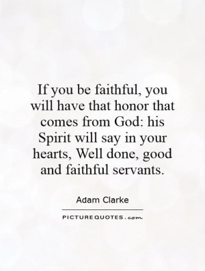 faithful servants of god