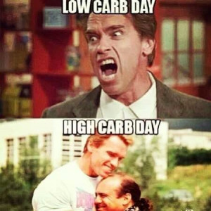 high carb day vs low carb day #fitness #nutrition #funny #humor # ...