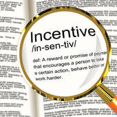 Incentive Definition Magnifier Showing Encouragement Enticing An ...