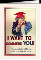 Congratulations On Graduating From The Marine's Basic Training Cards