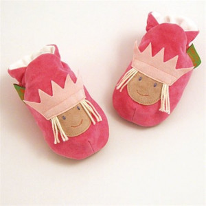 Funky Feet Cerise Princess Baby Shoes Size 12-18mths