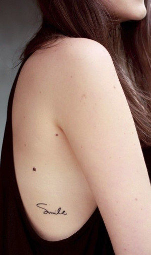 Tiny tattoos can make their own awesome statement. There are several ...