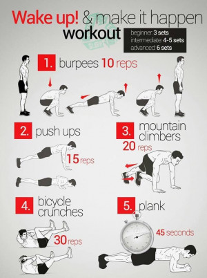 Wake up workout