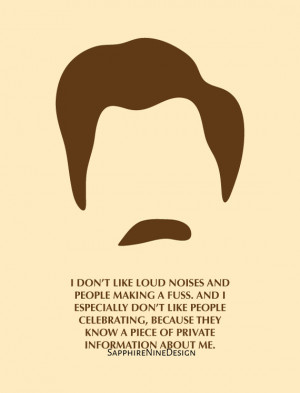 Parks and Rec - Ron Swanson - Birthday Card - Funny Quote - Printable ...