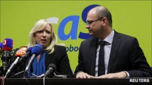 Prime Minister Radicova lost the support of former coalition partner ...