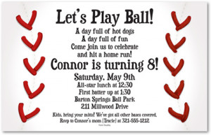 baseball invitation templates free