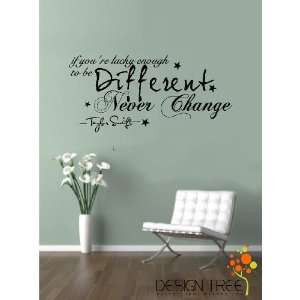 CHANGE Vinyl wall lettering stickers quotes and sayings home art decor