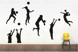 Volleyball Bedroom Ideas, Volleyball Wall, Vinyls Wall, Quote, Wall ...