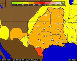Texas Heat Index