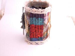 Frida Kahlo Canvas Art Cuff with Quotes and Charm