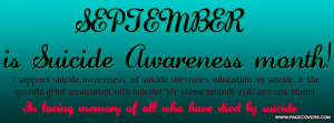 Suicide Awareness Cover Comments