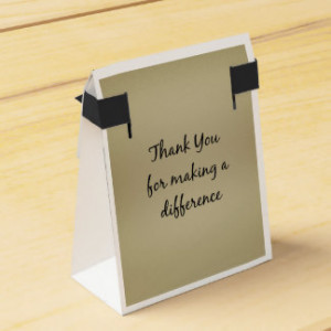 Thank you for Making a Difference Party Favor Box