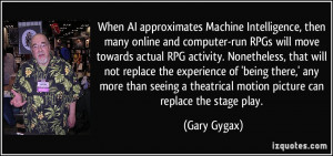 When AI approximates Machine Intelligence, then many online and ...