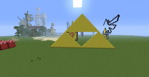Triforce Pixel Art Minecraft Project Picture