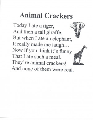 Poems For Kindergarten Animals Larremoreteachertips