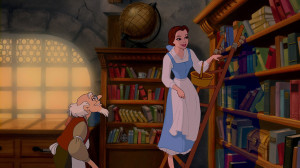 belle beauty and the beast reading book nerdspiration