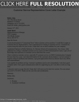Posts related to Cover Letter Samples Free Customer Service