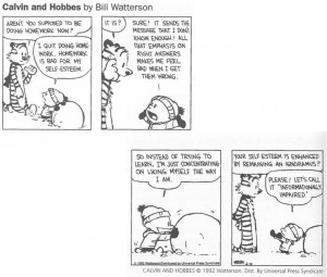 Calvin and Hobbes - no homework for the informationally impaired ...