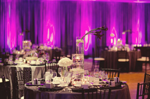 Modern Purple Wedding Reception