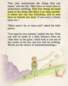 Out of the many passages from The Little Prince, I have chosen just a ...