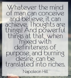Napoleon Hill & #Thoughts #Quote