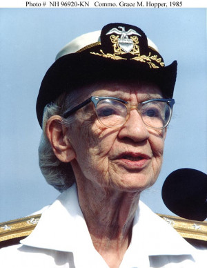 One of computer programming pioneers, Rear Admiral Grace Hopper, had a ...