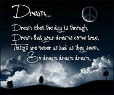 Dream of Peace! More