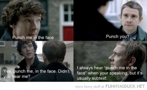 sherlock tv scene punch face funny pics pictures pic picture image ...