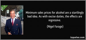 Minimum sales prices for alcohol are a startlingly bad idea. As with ...