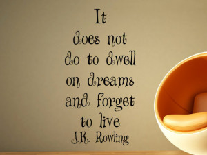 rowling motivational typography quote wall decal office home ...