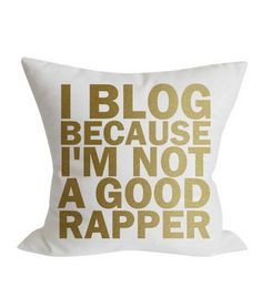 blog because I'm not a good rapper #fallbackplan