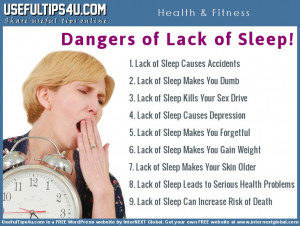 The Dangers of Lack of Sleep