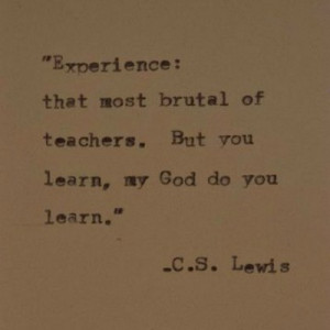Cs Lewis Quotes Experience. QuotesGram