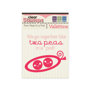 ... Be My Valentine Collection - Clear Acrylic Stamps - Two Peas In a Pod
