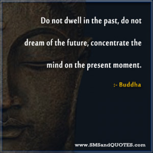 Do Not Dwell In The Past Buddha Quote