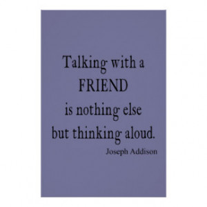 vintage purple lavender addison friendship quote print