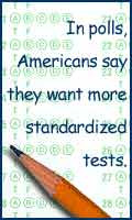 Standardized tests help improve education.