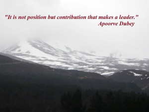 Contribution Makes Leaders