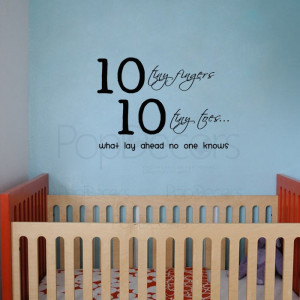 10 tiny fingers-words and letters decals