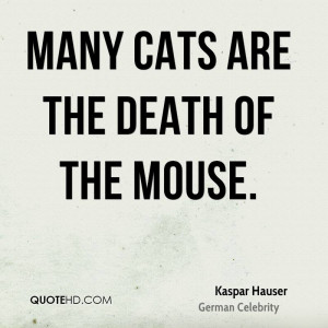 kaspar hauser pet quotes many cats are the death of the jpg