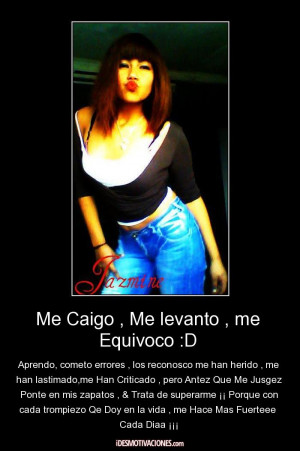 Me Caigo Me levanto me Equivoco D