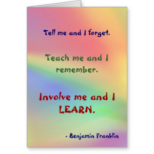 Teach Me Franklin Quote Card